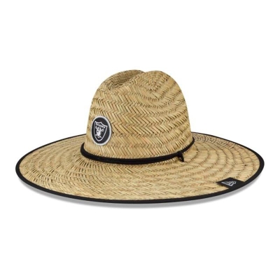 Sapca New Era Las Vegas Raiders NFL Official Summer Sideline Straw Hat - Negrii